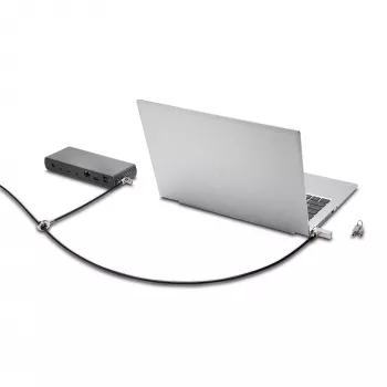 Kensington cienki NanoSaver 2.0 Dual Headed Lock, Kensington, klucz, stal węglowa, srebrny, czarny