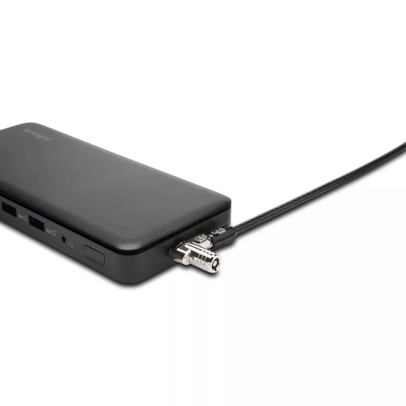 Kensington cienki NanoSaver 2.0 Dual Headed Lock, Kensington, klucz, stal węglowa, srebrny, czarny