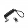 Kensington NANO PORTABLE KEYED LOCK KD, 2.3 m, Klucz, Czarny