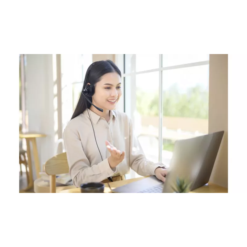 Kensington USB Mono Headset z Inline Controls, Wired, Office/Call center, Headset, Czarny