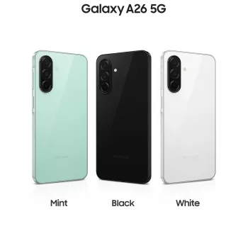 Samsung Galaxy A26 17 cm (6.7 cala) Hybrydowy Dual SIM Android 15 5G USB Type-C 6 GB 128 GB 5000 mAh Czarny