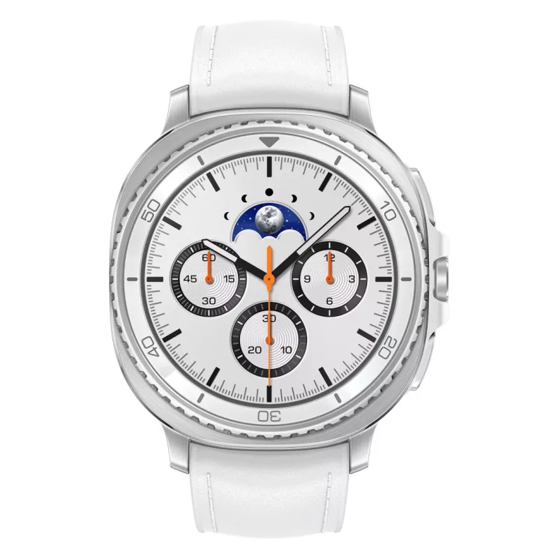 Samsung Galaxy Watch 8 Classic 3.3 cm (1.3 inch) AMOLED 46 mm cyfrowy 438 x 438 pikseli ekran dotykowy srebrny Wi-Fi GPS (satelitarny)