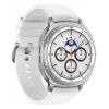 Samsung Galaxy Watch 8 Classic 3.3 cm (1.3 inch) AMOLED 46 mm cyfrowy 438 x 438 pikseli ekran dotykowy srebrny Wi-Fi GPS (satelitarny)