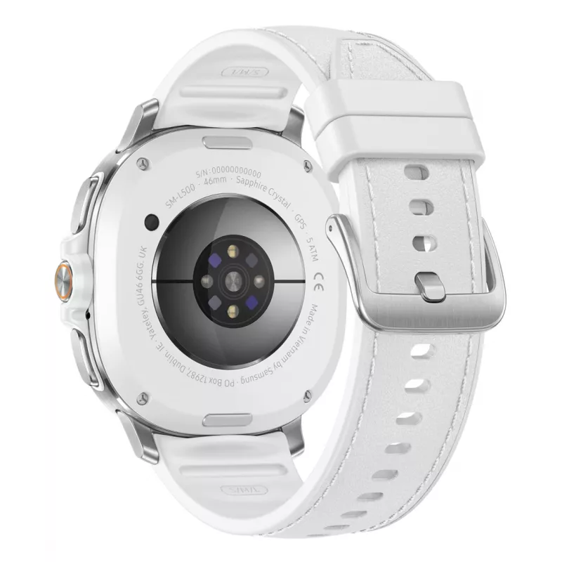 Samsung Galaxy Watch 8 Classic 3.3 cm (1.3 inch) AMOLED 46 mm cyfrowy 438 x 438 pikseli ekran dotykowy srebrny Wi-Fi GPS (satelitarny)