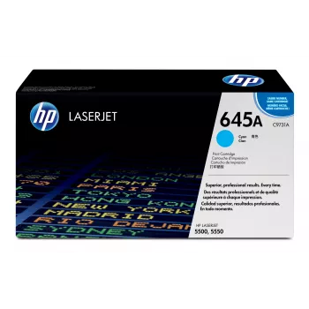 Oryginalny wkład tonera HP 645A cyjan LaserJet, 12 000 stron, cyjan, 1 szt.