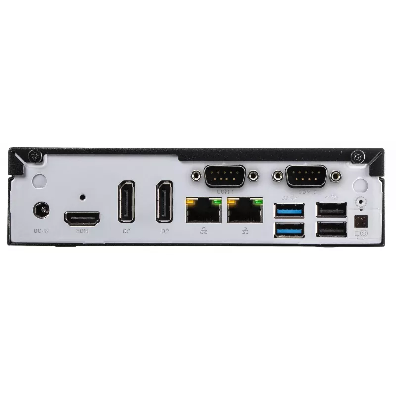 Shuttle cienki PC DH610 , S1700, 1x HDMI, 2x DP , 1x 2.5 inch, 2x M.2, 2x LAN (Intel 1G + 2.5G), 2x COM, praca ciągła 24/7, w zestawie VESA