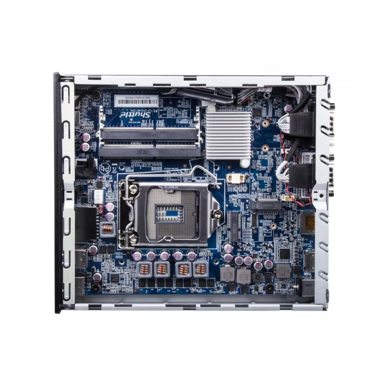 Shuttle cienki PC DH610 , S1700, 1x HDMI, 2x DP , 1x 2.5 inch, 2x M.2, 2x LAN (Intel 1G + 2.5G), 2x COM, praca ciągła 24/7, w zestawie VESA