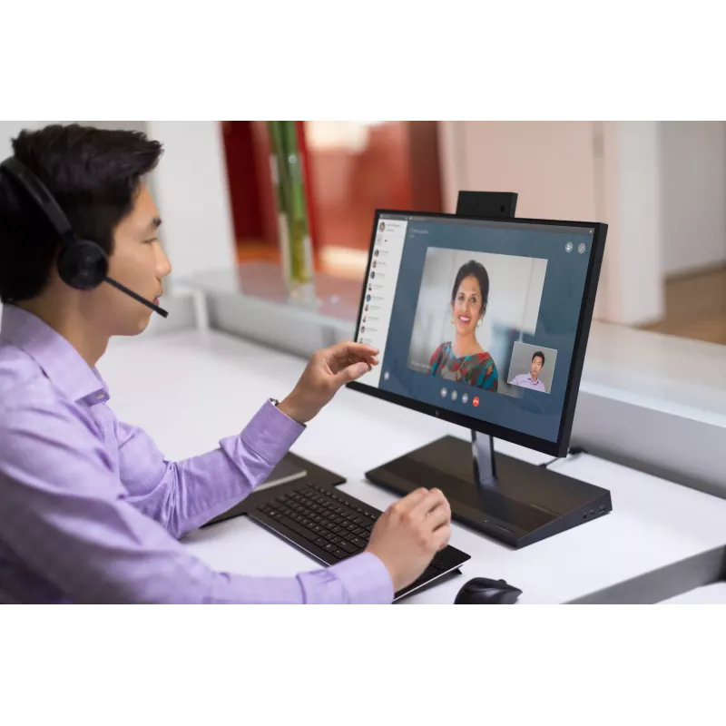 HP UC Wireless Duo Headset, Bezprzewodowy, Biuro/Call center, 310 g, Zestaw słuchawkowy, Czarny