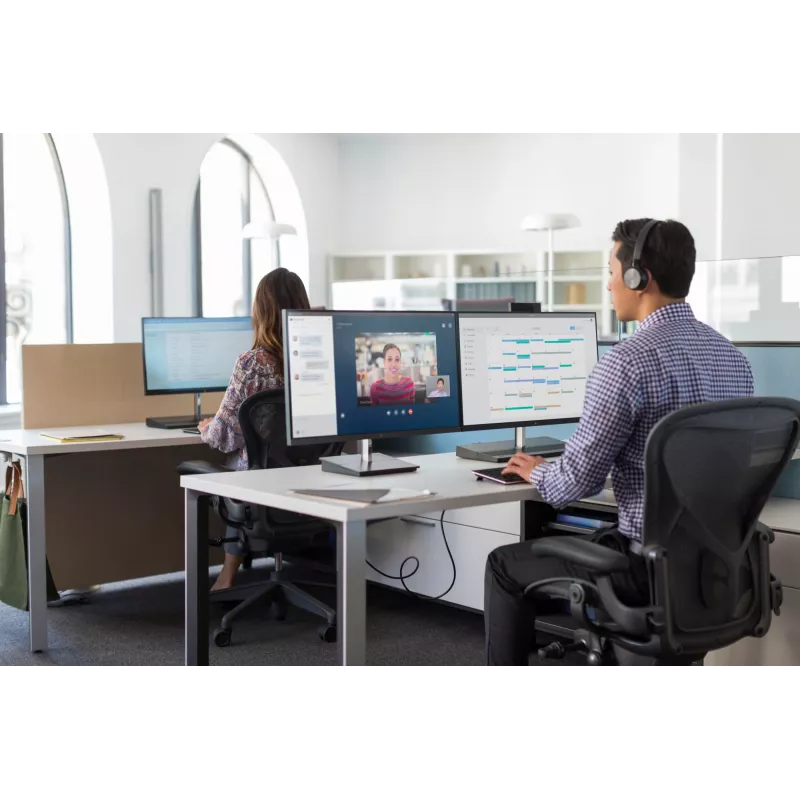 HP UC Wireless Duo Headset, Bezprzewodowy, Biuro/Call center, 310 g, Zestaw słuchawkowy, Czarny