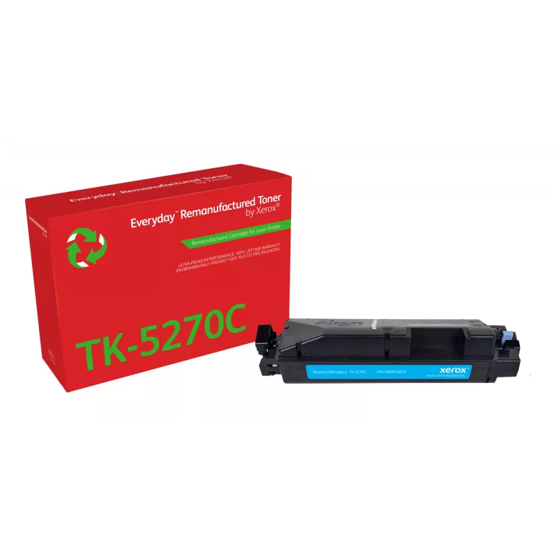 Codzienny™ cyjanowy regenerowany toner firmy Xerox zgodny z Kyocera TK-5270C, standardowa wydajność
