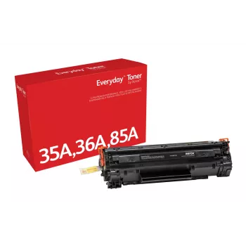 Codzienny™ Czarny Toner od Xerox kompatybilny z HP 35A 36A 85A (CB435A/ CB436A/ CE285A), Standardowa pojemność