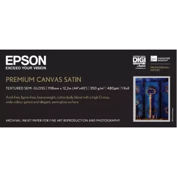 Rolka płótna Epson Premium Satin 44 cale x 12,2 m 350 g/m²