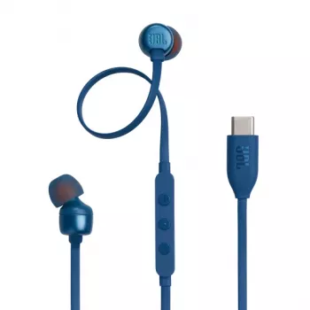 JBL Tune 310C USB Zestaw słuchawkowy Przewodowa Douszny Rozmowy/Muzyka USB Typu C Niebieski