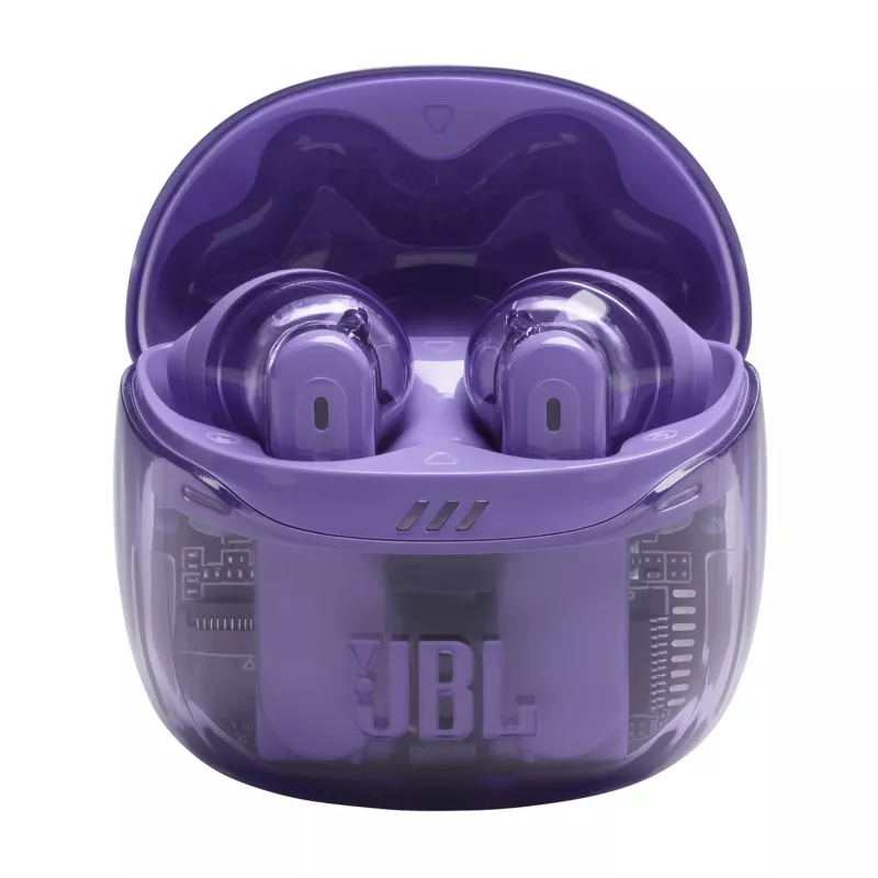 JBL Tune Flex 2 Ghost Edition Zestaw słuchawkowy True Wireless Stereo (TWS) douszny Rozmowy/Muzyka Bluetooth Fioletowy