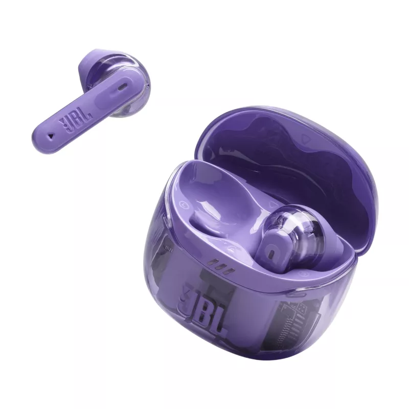 JBL Tune Flex 2 Ghost Edition Zestaw słuchawkowy True Wireless Stereo (TWS) douszny Rozmowy/Muzyka Bluetooth Fioletowy