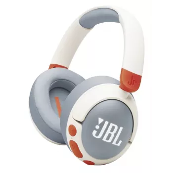 Zestaw słuchawkowy JBL Junior 470NC Bezprzewodowy Na pałąk Rozmowy/Muzyka USB Type-C Bluetooth Jasnoszary, Biały