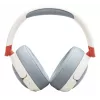 Zestaw słuchawkowy JBL Junior 470NC Bezprzewodowy Na pałąk Rozmowy/Muzyka USB Type-C Bluetooth Jasnoszary, Biały