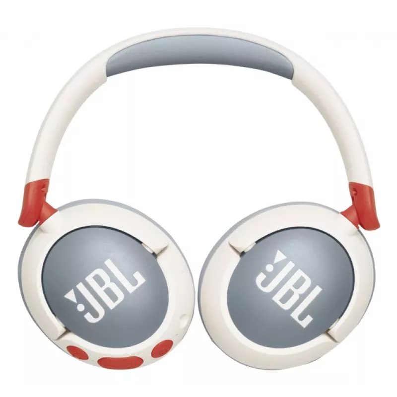Zestaw słuchawkowy JBL Junior 470NC Bezprzewodowy Na pałąk Rozmowy/Muzyka USB Type-C Bluetooth Jasnoszary, Biały
