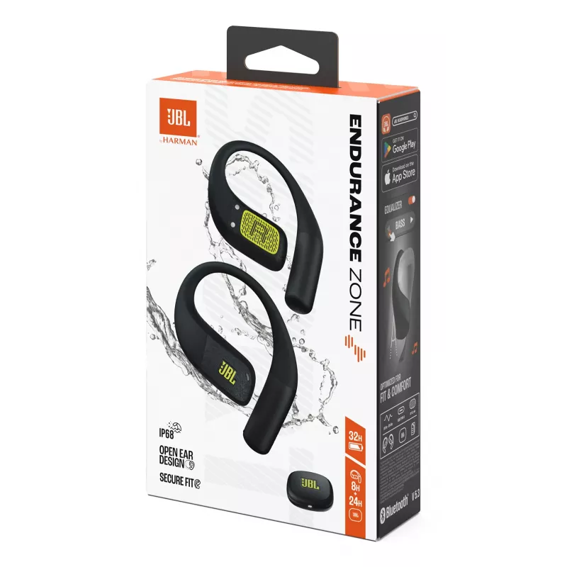 JBL Endurance Zone Headset Wireless Open-ear Sports Bluetooth Czarny, Limonkowy