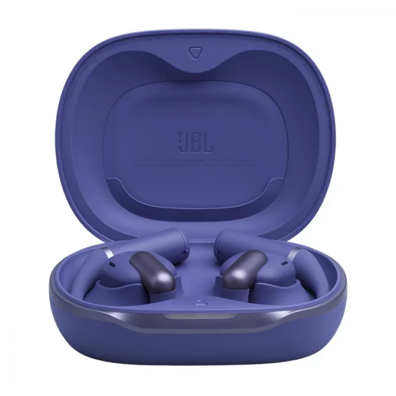 Zestaw słuchawkowy JBL Sense Pro TWS z zaczepem na ucho, Bluetooth, podstawka ładująca USB-C, 20–40000 Hz, niebieski, 95,2 g