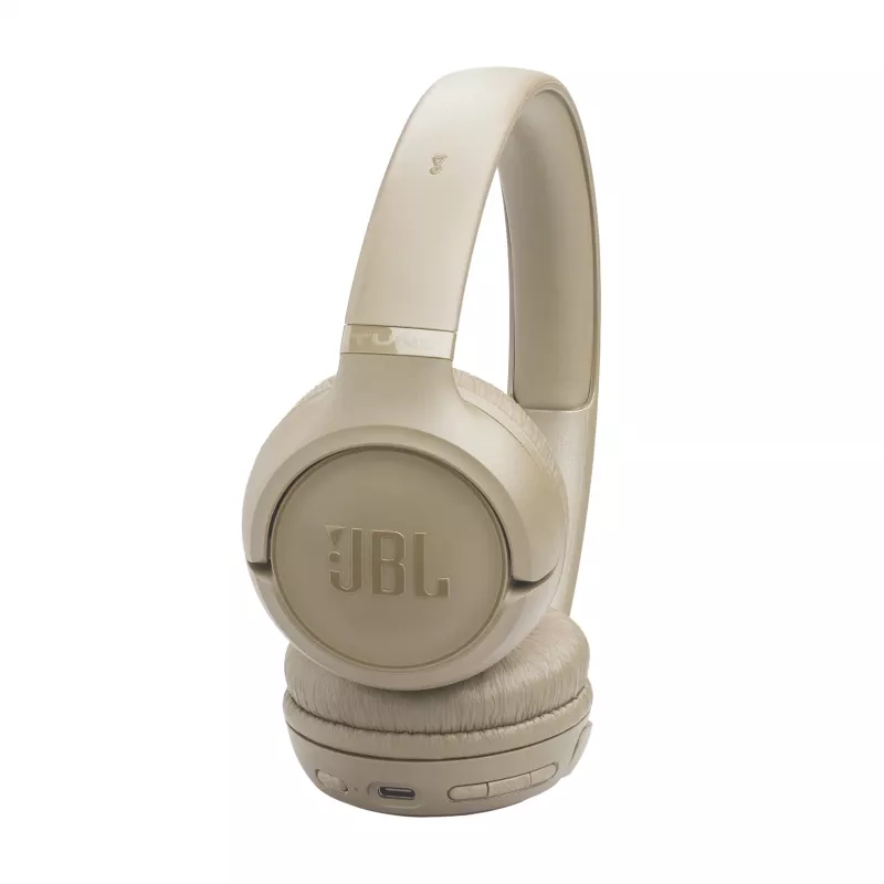 Zestaw słuchawkowy JBL Tune 530BT bezprzewodowy nauszny Rozmowy/Muzyka USB Type-C Bluetooth Beżowy