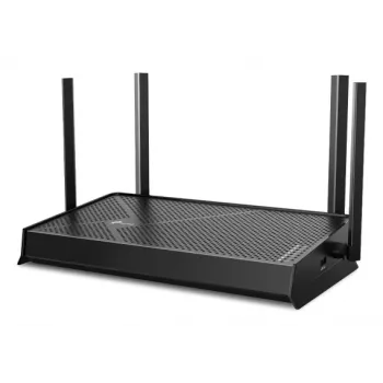 Stołowy router bezprzewodowy TP-Link EB210 Pro — Dwupasmowy 2,4/5 GHz, Wi‑Fi 7 (802.11be), Ethernet 2,5 Gigabit, 5 portów LAN, USB, Czarny