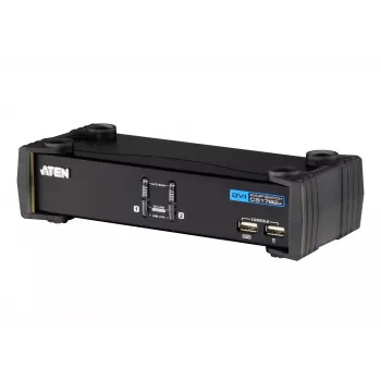 ATEN CS1762A przełącznik KVM Czarny