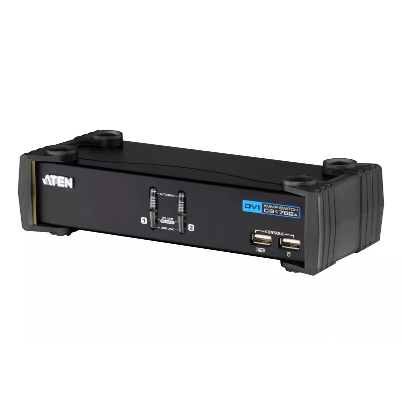 ATEN CS1762A przełącznik KVM Czarny