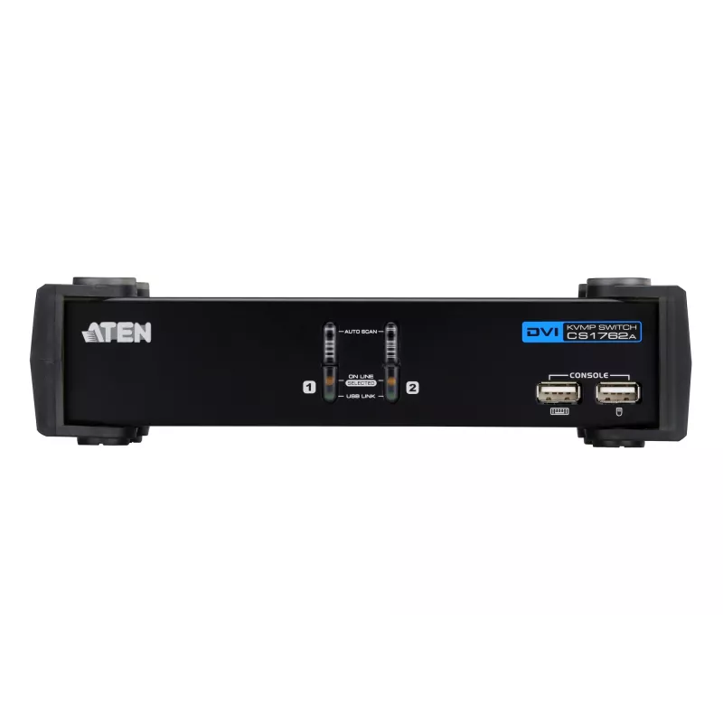 ATEN CS1762A przełącznik KVM Czarny