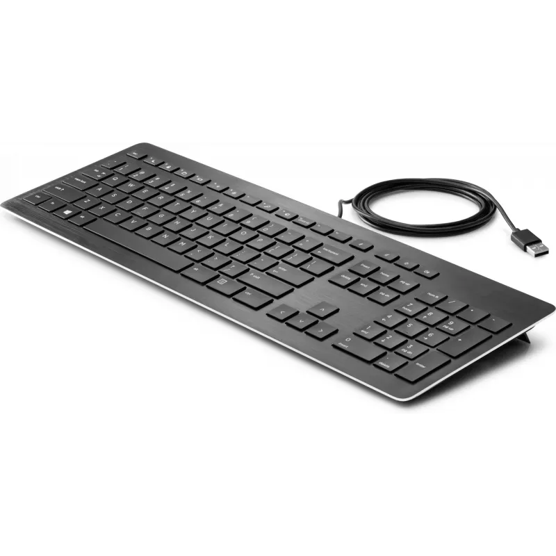 HP USB Premium klawiatura, pełnowymiarowa (100%), przewodowa, USB, membranowa, czarna
