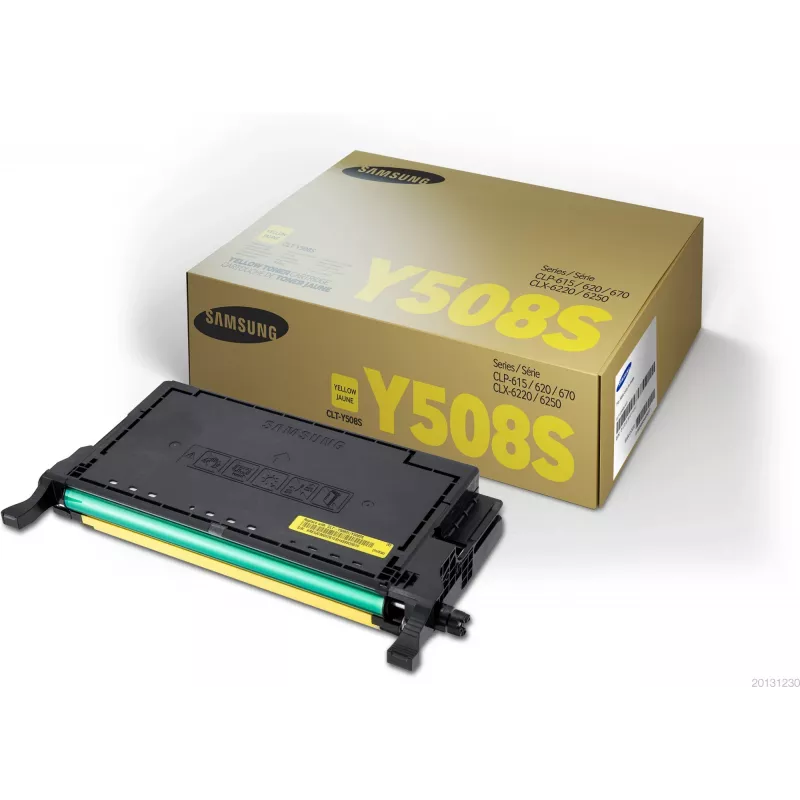 Żółty wkład tonera Samsung CLT-Y5082S — Kolorowy laser, 2000 stron, 1 szt.