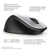 HP ENVY Mysz ładowalna 500, symetryczna, laserowa, RF bezprzewodowa, 1600 DPI, czarno-szara