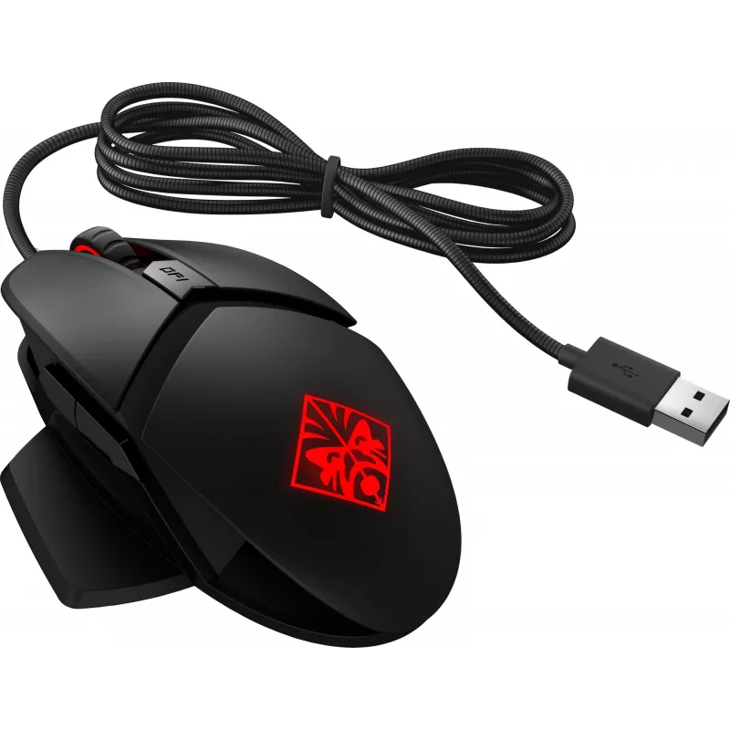 HP OMEN by Reactor mysz, praworęczna, optyczna, USB Type-A, 16000 DPI, 0,2 ms, czarna