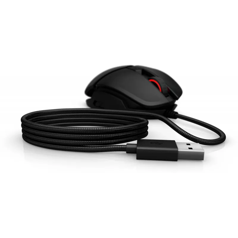 HP OMEN by Reactor mysz, praworęczna, optyczna, USB Type-A, 16000 DPI, 0,2 ms, czarna