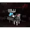 HP OMEN by Reactor mysz, praworęczna, optyczna, USB Type-A, 16000 DPI, 0,2 ms, czarna