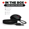 HP OMEN by Reactor mysz, praworęczna, optyczna, USB Type-A, 16000 DPI, 0,2 ms, czarna