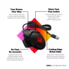 HP OMEN by Reactor mysz, praworęczna, optyczna, USB Type-A, 16000 DPI, 0,2 ms, czarna