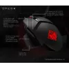 HP OMEN by Reactor mysz, praworęczna, optyczna, USB Type-A, 16000 DPI, 0,2 ms, czarna