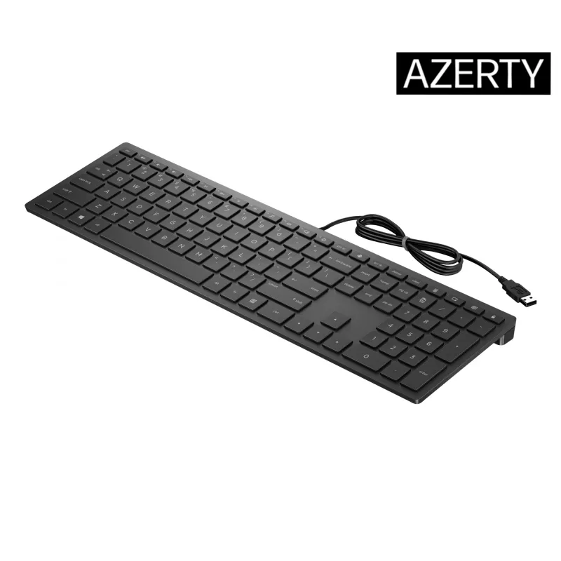 HP Pavilion Wired klawiatura 300, pełnowymiarowa (100%), przewodowa, USB, mechaniczna, czarna