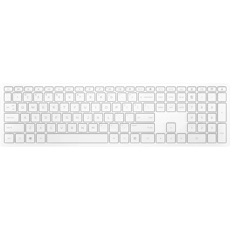 HP Pavilion Wireless klawiatura 600 biały, Full-size (100%), Wireless, RF Wireless, Mechanical, biały