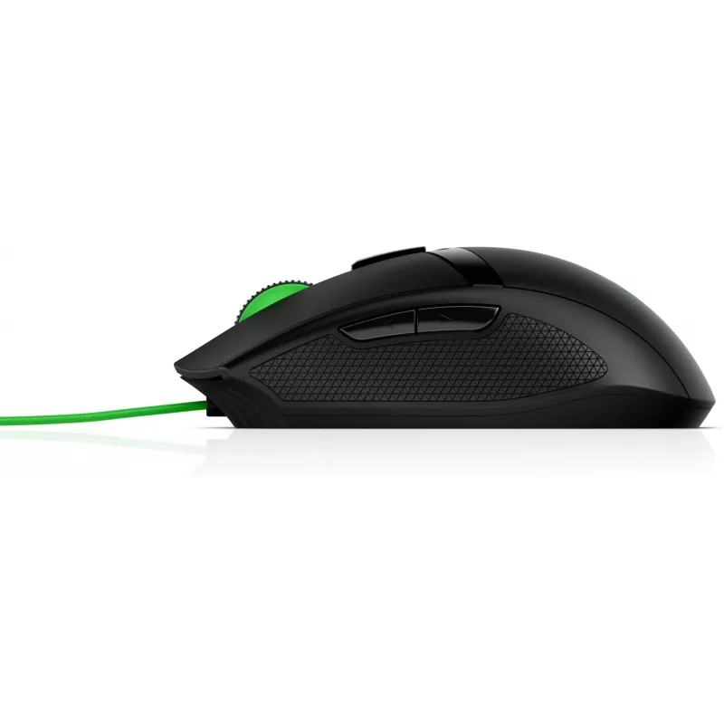 HP Pavilion Gaming mysz 300, symetryczna, optyczna, USB Typ-A, 5000 DPI, czarna, zielona