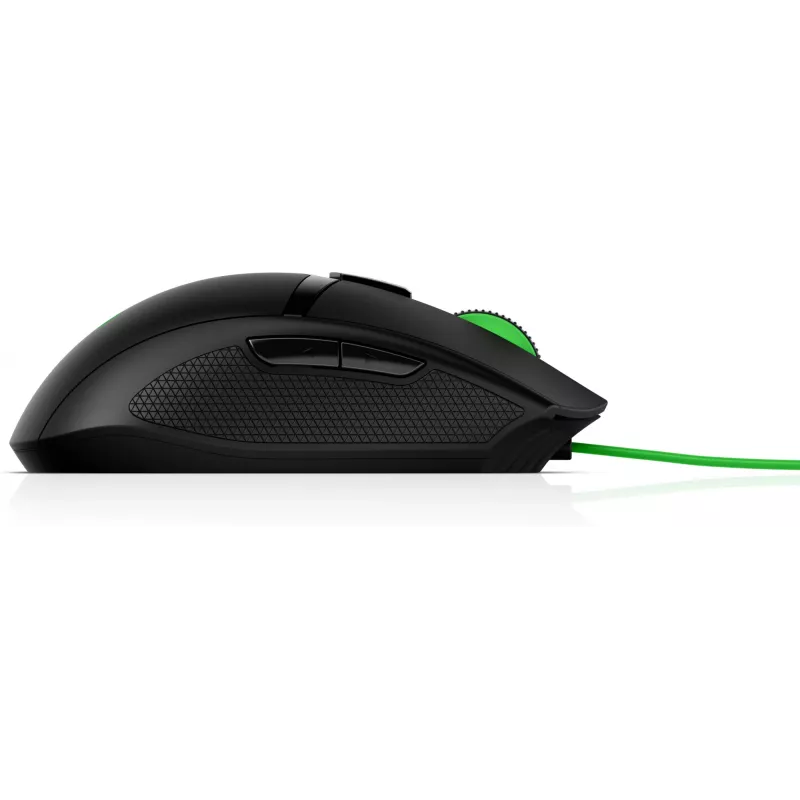 HP Pavilion Gaming mysz 300, symetryczna, optyczna, USB Typ-A, 5000 DPI, czarna, zielona