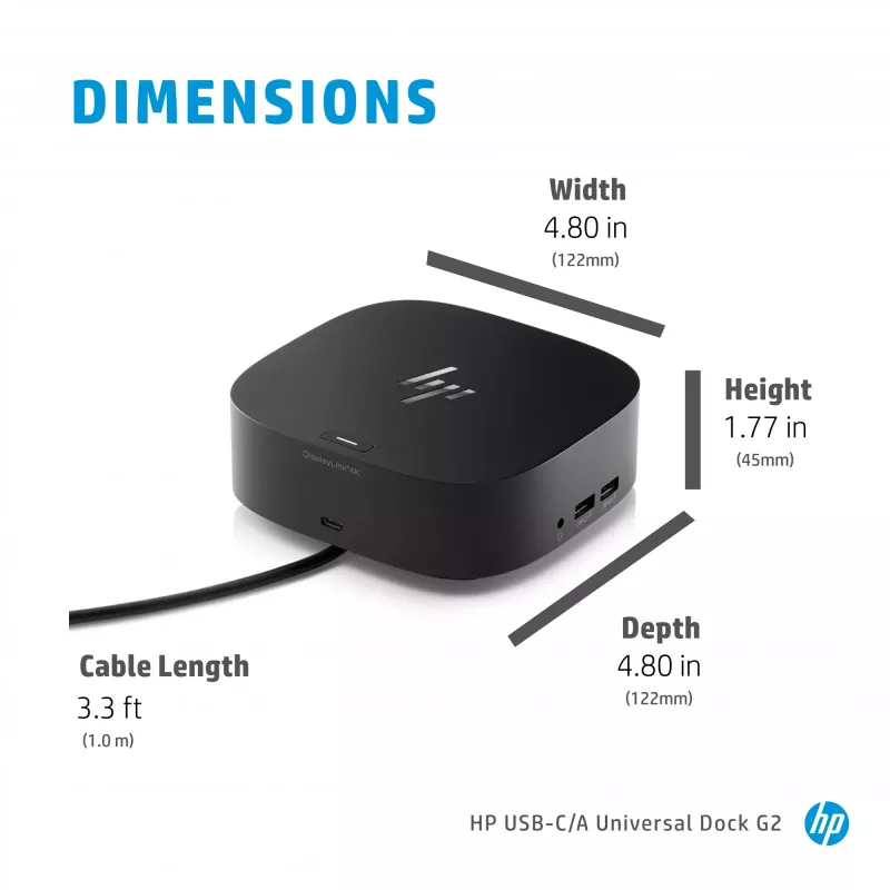HP USB-C/A Universal Dock G2