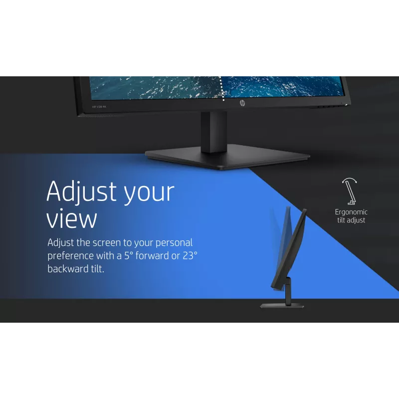 Monitor komputerowy HP V28 71,1 cm (28 inch) 3840 x 2160 pikseli 4K Ultra HD LED Czarny