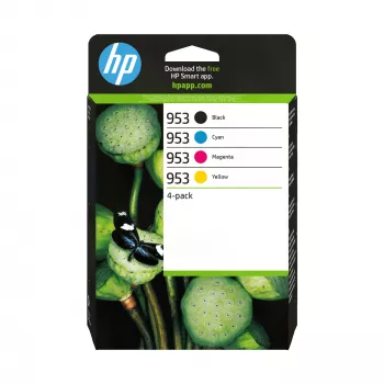 HP 953 4-pack Czarny/cyjan/magenta/żółty Oryginalnyne wkłady atramentowe