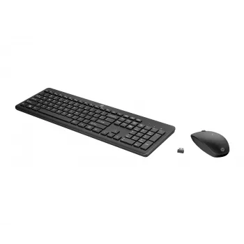 HP 235 Bezprzewodowy zestaw myszy i klawiatury Full-size Czarny
