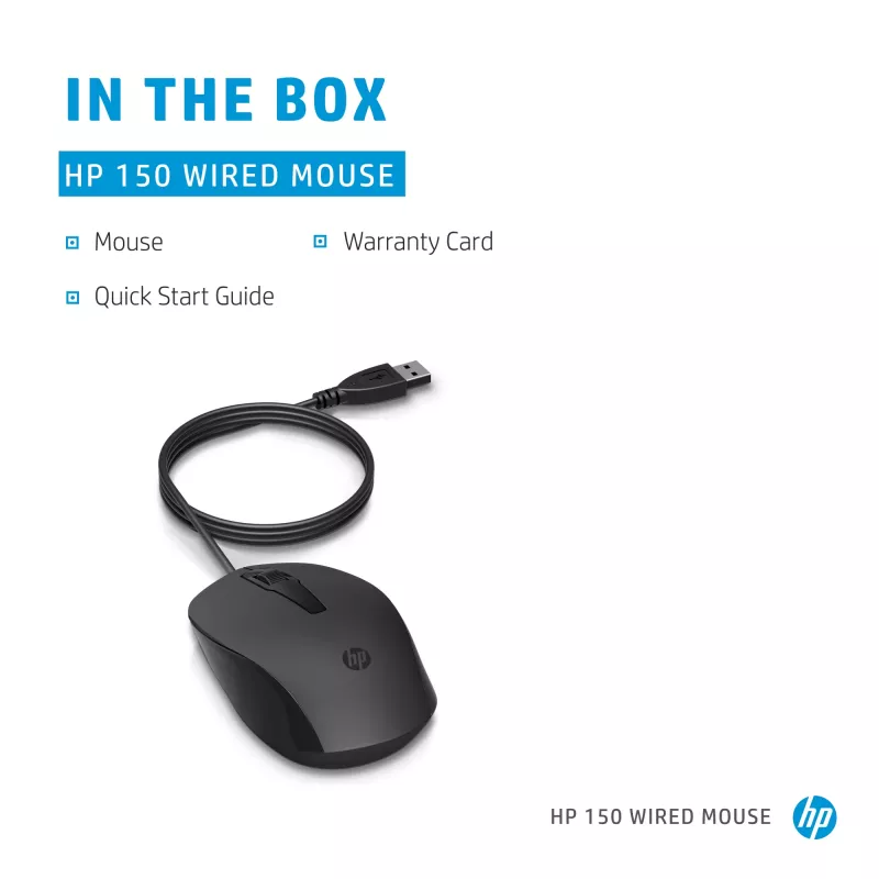 Mysz HP 150 przewodowa USB Type-A