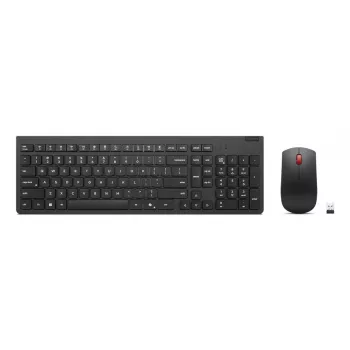 Lenovo 4X31R64462 klawiatura z myszą biurowa RF Wireless + Bluetooth duńska czarna