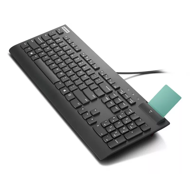 Klawiatura Lenovo Smartcard Wired II Home/Office USB Nordic Czarny