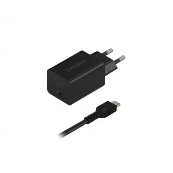 Lenovo GaN Nano 65W Uniwersalna Czarna Ładowarka Sieciowa